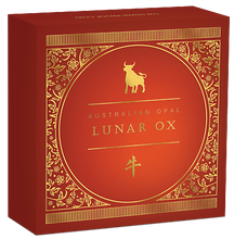 Load image into Gallery viewer, 2021 Australia OPAL LUNAR Year of the OX 1 oz Silver Proof Coin NGC PF70 ER
