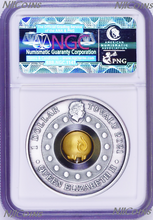 Load image into Gallery viewer, 2021 LUNAR Year of the OX 1oz $1 Silver Rotating Charm Antiqued Coin NGC MS 69