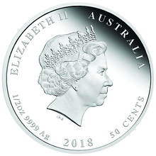Load image into Gallery viewer, 2018 P Australia PROOF COLORIZED Silver Newborn Baby NGC PF70 1/2oz 50c Coin