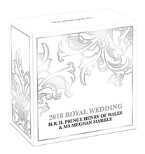 Load image into Gallery viewer, 2018 Royal Wedding Prince Henry Ms. Meghan 1oz $1 SILVER PROOF COIN NGC PF70