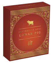 Load image into Gallery viewer, 2019 Australia OPAL LUNAR Year of the PIG 1oz Silver Proof Coin NGC PF70 UC ER