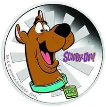 Load image into Gallery viewer, 2018 Tuvalu SCOOBY-DOO 1oz SILVER $1 PROOF COIN Dog Year