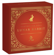 Load image into Gallery viewer, 2023 Australia Opal Series Lunar Year of the RABBIT 1oz Silver Proof $1 Coin