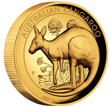 Load image into Gallery viewer, 2021 Australian High Relief Proof Kangaroo $200 NGC PF70 .9999 2oz GOLD Coin ER