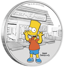 Load image into Gallery viewer, 2019 The Simpsons BART Simpson Proof $1 1oz Silver COIN NGC PF 70 FR PF70