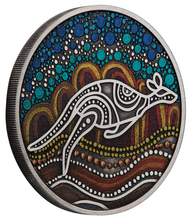 Load image into Gallery viewer, 2023 KANGAROO YONGKA 2oz .9999 Silver Antiqued Colored $2 Coin