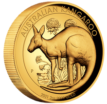 Load image into Gallery viewer, 2021 Australian High Relief Proof Kangaroo $200 NGC PF70 .9999 2oz GOLD Coin FR