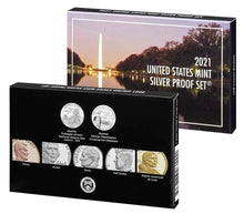 Load image into Gallery viewer, 2021 US Mint 7-Coin Silver Proof SET Dime Cent Nickel Quarter $1 50c NGC PF70 FR