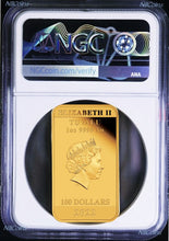 Load image into Gallery viewer, 2022 60 YEARS OF JAMES BOND 007 1oz .9999 Gold Proof $100 COIN NGC PF70 300 MTG