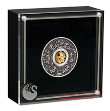 Load image into Gallery viewer, 2023 LUNAR Year of Rabbit 1oz $1 Silver Rotating Charm Antiqued Coin NGC MS70 FR