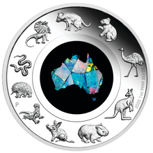 Load image into Gallery viewer, Australian Opal Series 2020 1oz Silver Proof $1 Coin Great Southern Land