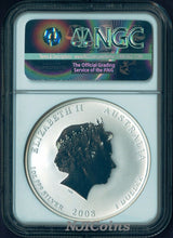 Load image into Gallery viewer, PERFECT 2008 P AUSTRALIA YEAR OF THE MOUSE Colorized 1 oz Bullion Coin NGC MS70