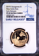 Load image into Gallery viewer, 2019 S Proof Native American Mary Ross NGC PF69 ER Dollar $1 Coin