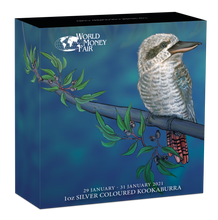 Load image into Gallery viewer, 2021 Berlin Show Virtual WMF Australia Kookaburra Silver NGC MS70 1oz $1 Coin FR