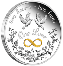 Load image into Gallery viewer, 2020 One Love 1oz $1 SILVER PROOF COIN Perfect Valentine's Day Gift Collectible