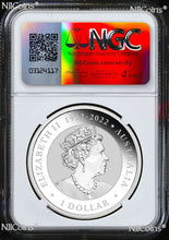 Load image into Gallery viewer, 2024 Berlin Show WMF Kookaburra Silver NGC MS69 1oz $1 Coin w/ AMPELMANN Privy F