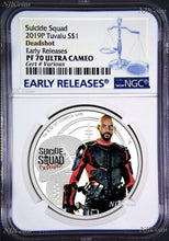 Load image into Gallery viewer, 2019 Suicide Squad - Deadshot Proof $1 1oz Silver COIN NGC PF 70 ER