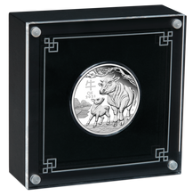 Load image into Gallery viewer, 2021 Australia PROOF Lunar Year of the Ox 1/2 oz Silver Half Dollar Coin Series3