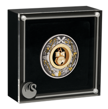 Load image into Gallery viewer, 2022 CHRISTMAS $2 2oz Silver Antiqued Coin w/ 24k gold-plated Jingle Bell Insert