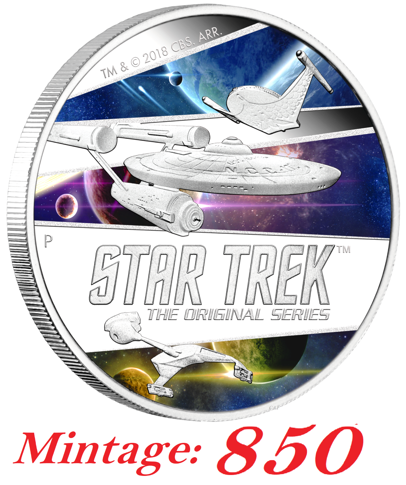 Star Trek: The Original Series – Ships 2018 2oz Silver Proof Coin