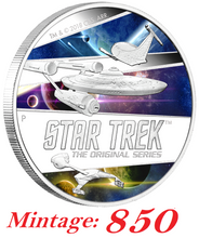 Load image into Gallery viewer, Star Trek: The Original Series – Ships 2018 2oz Silver Proof Coin *Mintage: 850"