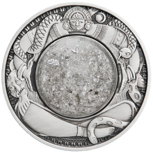 Load image into Gallery viewer, 2021 Tears of the Moon 2oz Silver Antiqued dome w/ white mineral oil in Coin