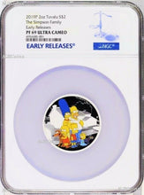 Load image into Gallery viewer, 2019 The Simpson Family Proof $2 2oz Silver COIN NGC PF 69 ER