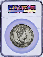 Load image into Gallery viewer, 2019 Queen Victoria 200th Anniversary 2oz Silver Antiqued Cameo Coin NGC MS70 ER