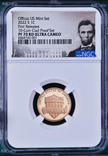 Load image into Gallery viewer, 2022S US Mint 10-Coin Silver Proof SET Version LINCOLN CENT Penny NGC PF70 RD FR