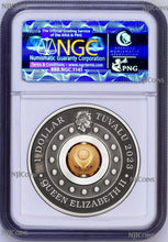 Load image into Gallery viewer, 2023 LUNAR Year of Rabbit 1oz $1 Silver Rotating Charm Antiqued Coin NGC MS69 FR