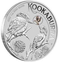 Load image into Gallery viewer, 2023 ANDA SYDNEY Expo Special Kookaburra 1oz $1 Silver Coin w/ Kooka PRIVY MARK