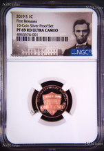 Load image into Gallery viewer, 2019 S Proof LINCOLN CENT Penny NGC PF69 RD from 10-coin-silver-set FR Portrait