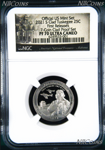 Load image into Gallery viewer, 2021 US Mint Proof 7-Coin-SET Dime Half Penny Nickel Quarter Dollar NGC PF70 FR