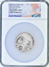 Load image into Gallery viewer, 2023 Incused Proof Obverse HIGH RELIEF 5oz Silver Kookaburra $8 Coin NGC PF69 ER