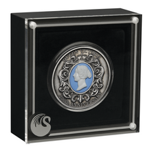 Load image into Gallery viewer, 2019 QUEEN VICTORIA 200TH ANNIVERSARY 2oz $2 SILVER Antiqued Cameo COIN