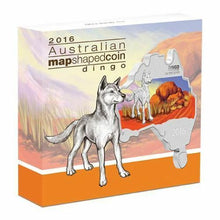 Load image into Gallery viewer, Australia MAP SHAPED COIN 2016 DINGO 1 oz $1 Silver Coin NGC MS70 ER