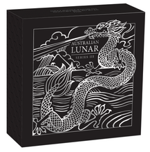 Load image into Gallery viewer, 2024 Australia PROOF Lunar Year of the Dragon 1/2oz Silver Half Dollar Coin