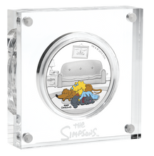 Load image into Gallery viewer, IN STOCK 2019 The Simpsons Maggie Simpson 1oz $1 Silver 99.99% Dollar Proof Coin