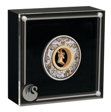 Load image into Gallery viewer, 2023 CHRISTMAS $2 2oz Silver Antiqued Coin w/ 24k gold-plated stocking Insert