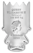 Load image into Gallery viewer, 2022 BART SIMPSON 1oz Colored SILVER Perth Mint FIRST MINTED MINI COIN