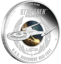 Load image into Gallery viewer, 2-COIN Set 2018 Star Trek DISCOVERY USS NCC-1031 Burnham Silver $1 NGC PF70 FR