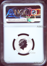 Load image into Gallery viewer, RARE 2018 Australia Colored Silver Lunar Year of the Dog NGC "PF" 70 1/4 oz Coin