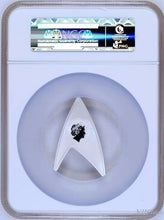 Load image into Gallery viewer, 2016 Star Trek 50th Anniversary 1oz Silver Reverse Proof DELTA Coin NGC PF70 FR