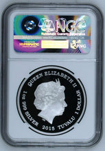 Load image into Gallery viewer, 2015 P Tuvalu 1 Oz Silver Goat Good Fortune Wealth Wisdom 2 Coin Set NGC PF69