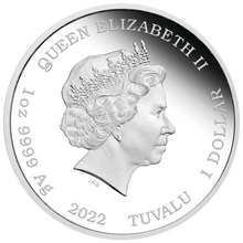 Load image into Gallery viewer, 2022 Simpsons Series KRUSTY LU STUDIOS 1oz $1 Silver .9999 Dollar Proof Coin