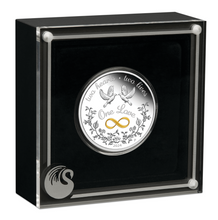 Load image into Gallery viewer, 2024 One Love 1oz $1 SILVER PF COIN Valentine's Day Gift King Charles III Effigy