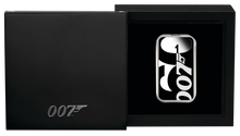 Load image into Gallery viewer, 2022 60 YEARS OF BOND 1oz SILVER PROOF RECTANGULAR Colored $1 COIN JAMES 007