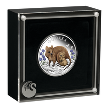 Load image into Gallery viewer, 2022 Australia Quokka 1oz .9999 Silver Proof Colored Coin