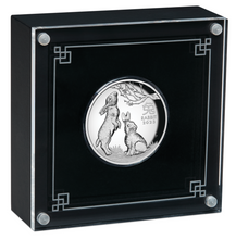 Load image into Gallery viewer, AUSTRALIAN 2023 Lunar Year of the Rabbit 1oz $1 Silver HIGH RELIEF COIN Series3
