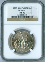 Load image into Gallery viewer, 1995 S Atlanta Olympics Baseball Half Dollar Commemorative Coin NGC MS 70 MS70